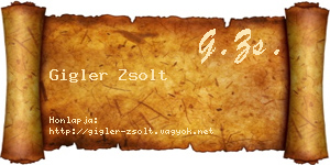 Gigler Zsolt névjegykártya